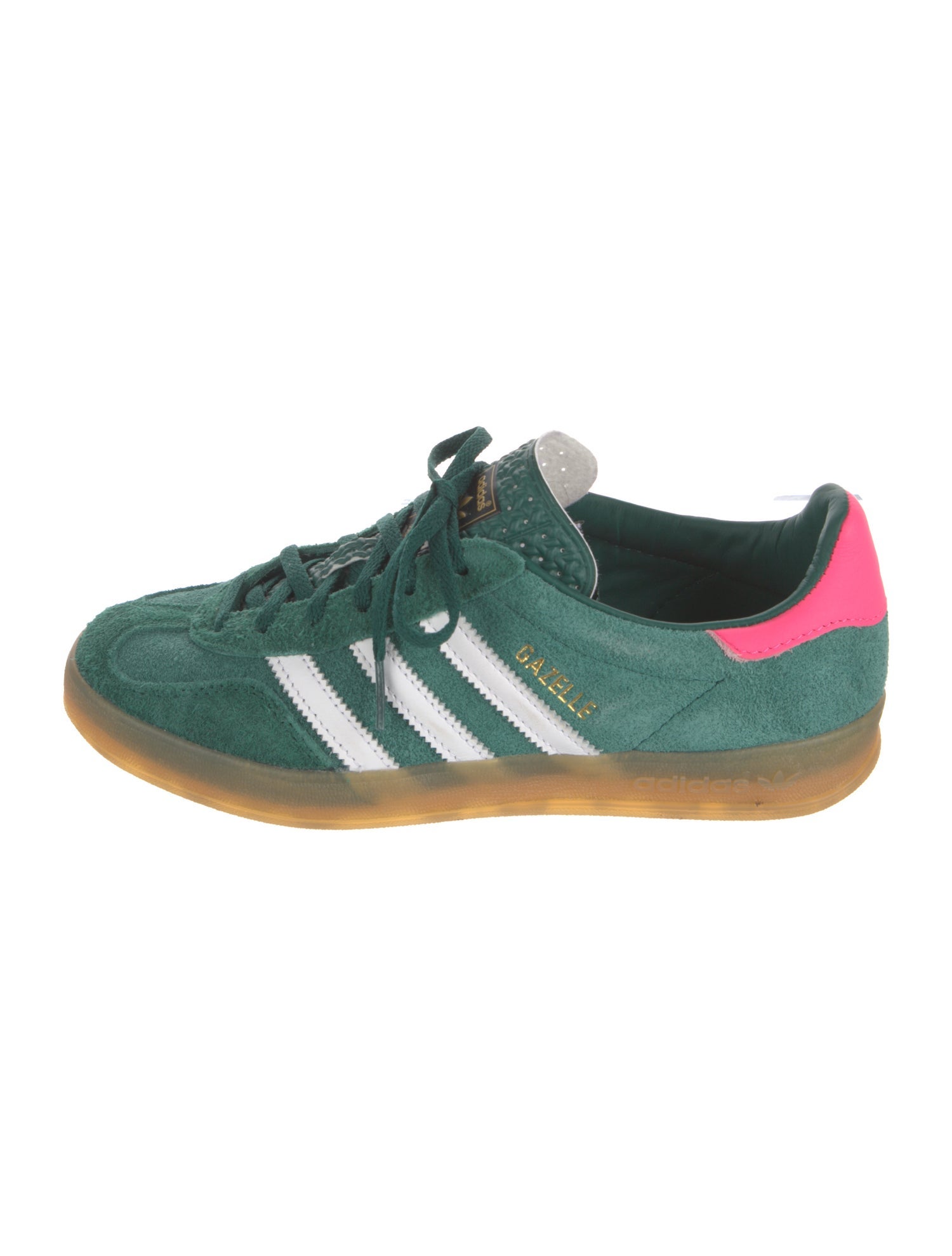 Adidas adidas Wmns Gazelle Indoor Collegiate Green Pink Sneakers