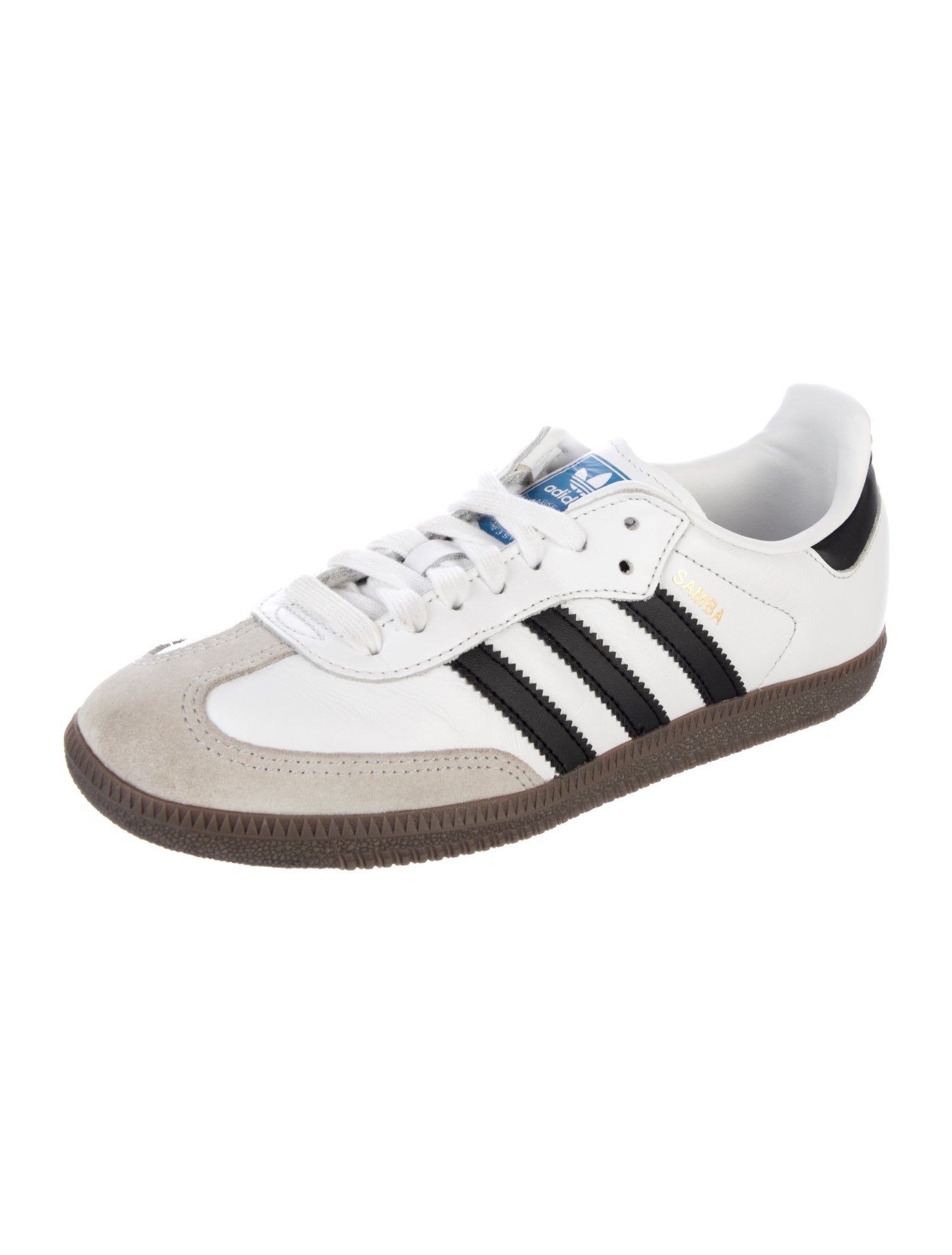 Adidas Leather Striped Sneakers