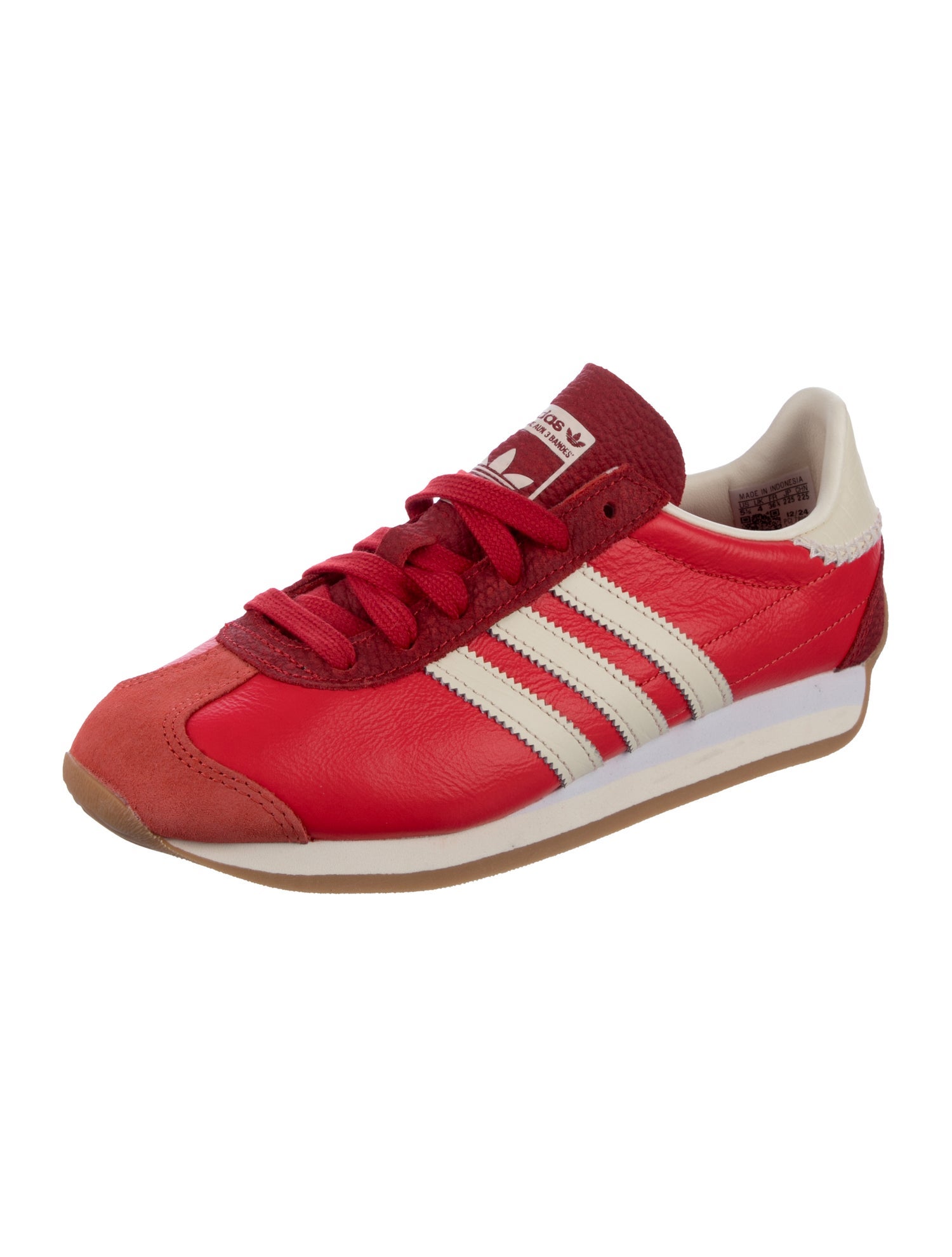 Adidas Leather Striped Sneakers