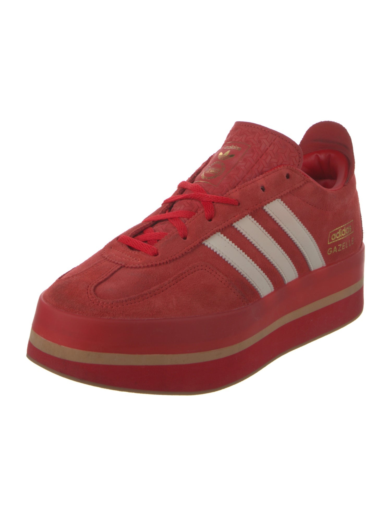 Adidas Suede Striped Wedge Sneakers