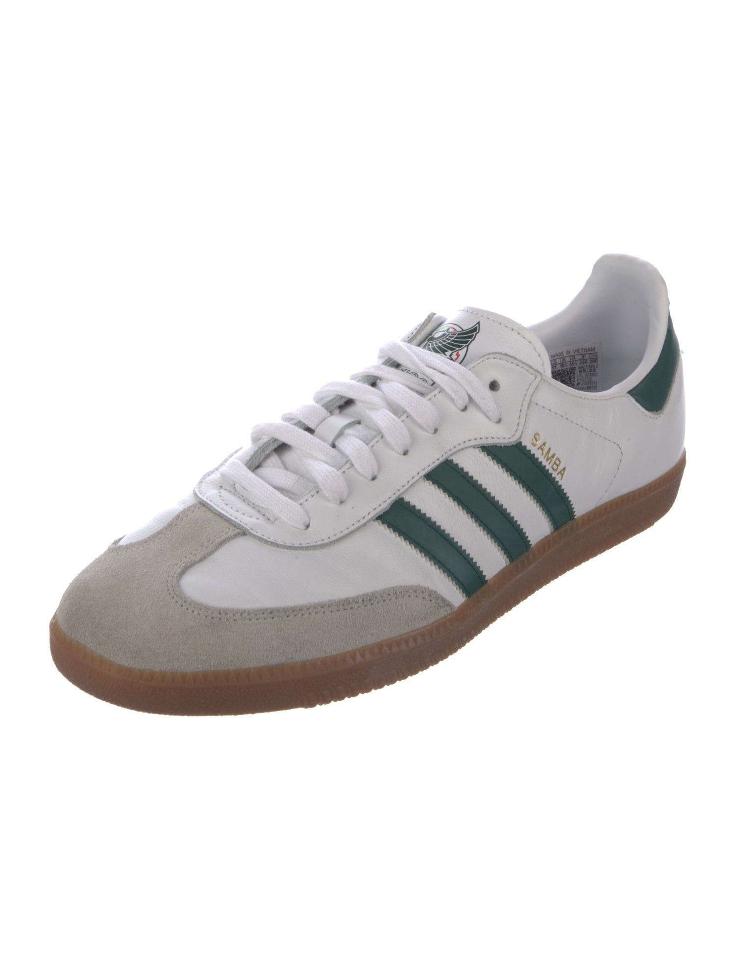Adidas Leather Striped Sneakers