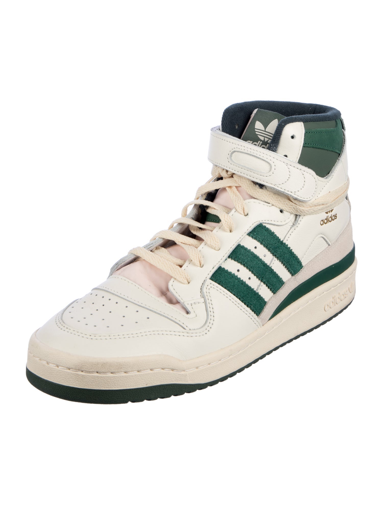 Adidas Leather Colorblock Pattern Sneakers