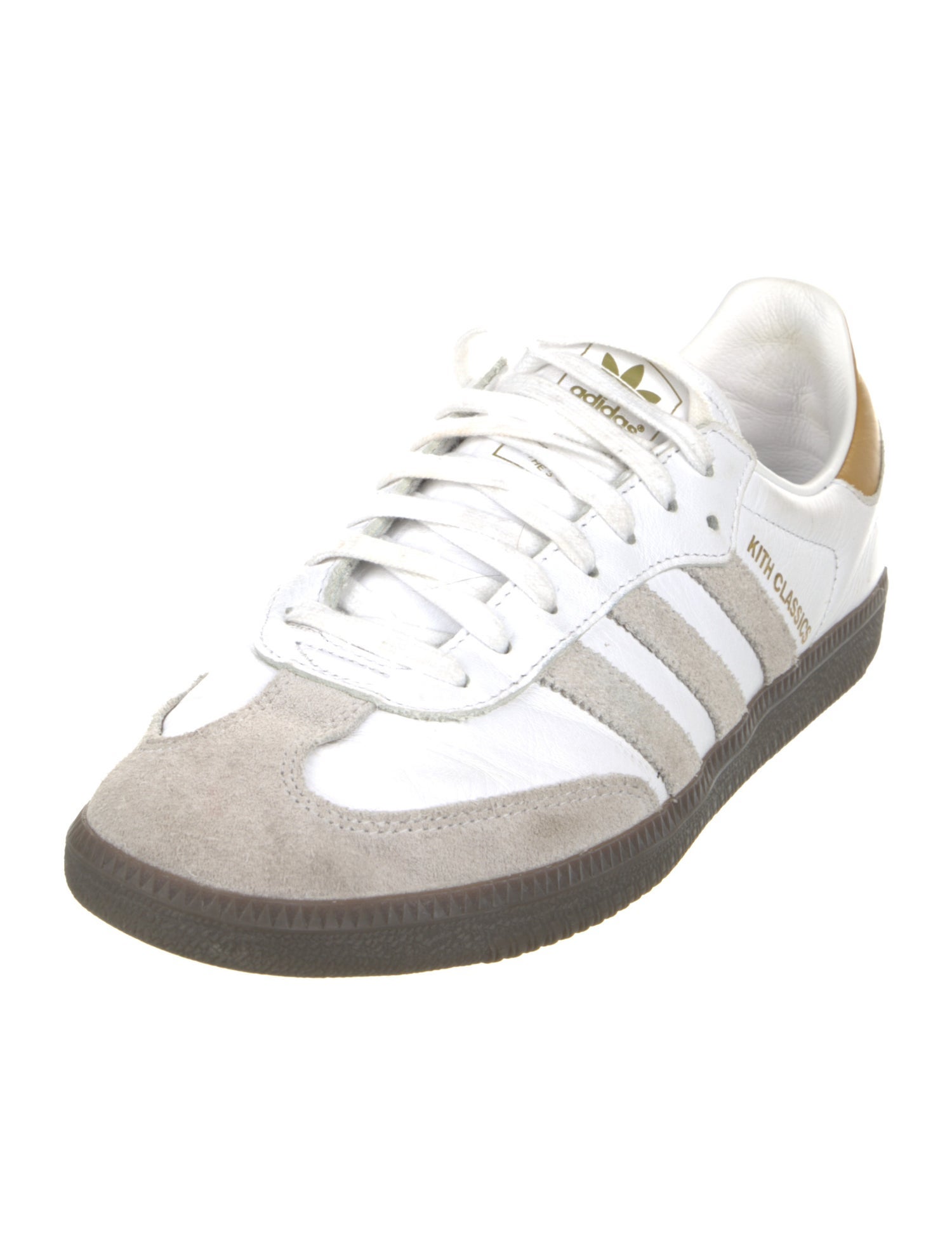 KITH x Adidas Leather Colorblock Pattern Sneakers