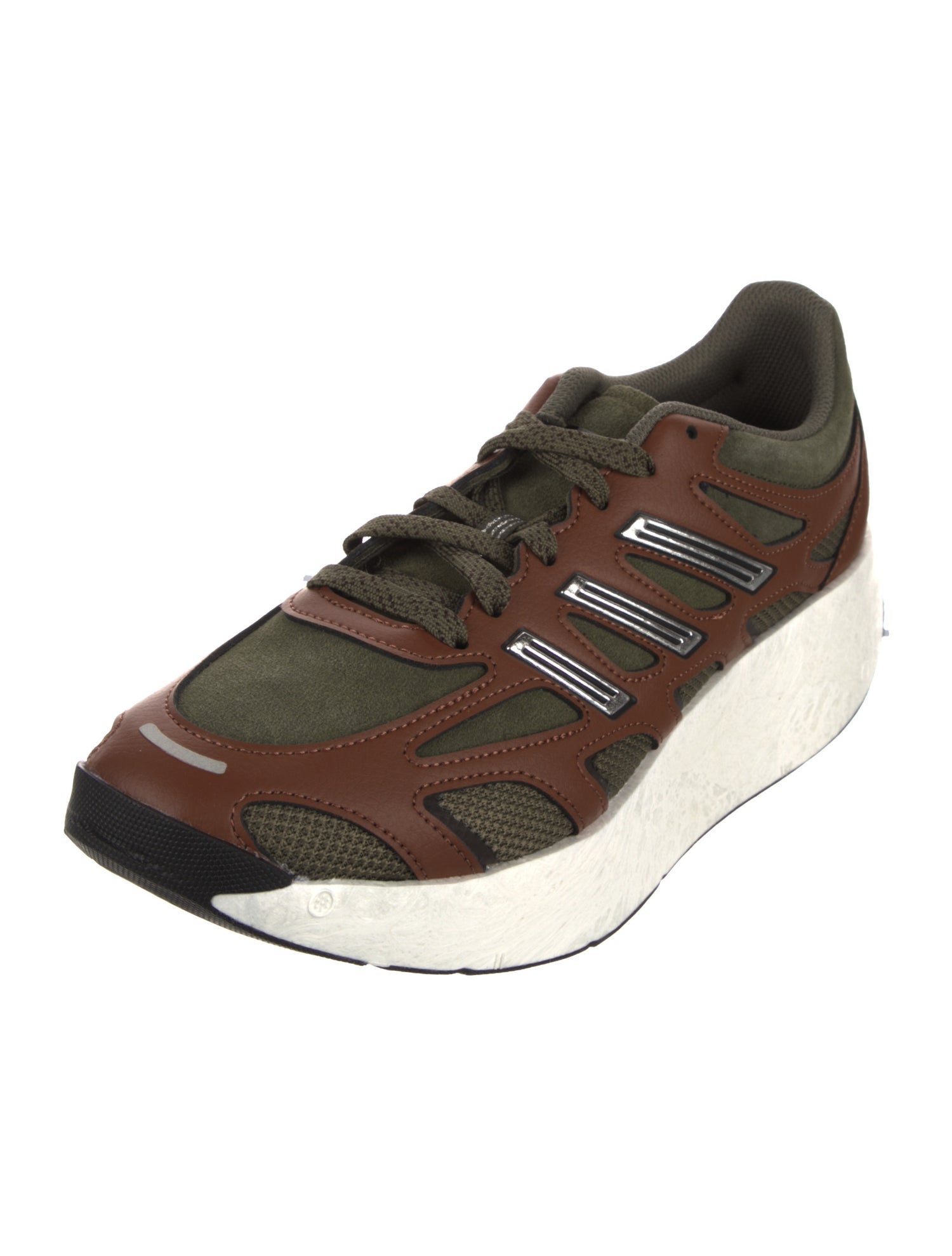 Adidas Leather Patterned Athletic Sneakers