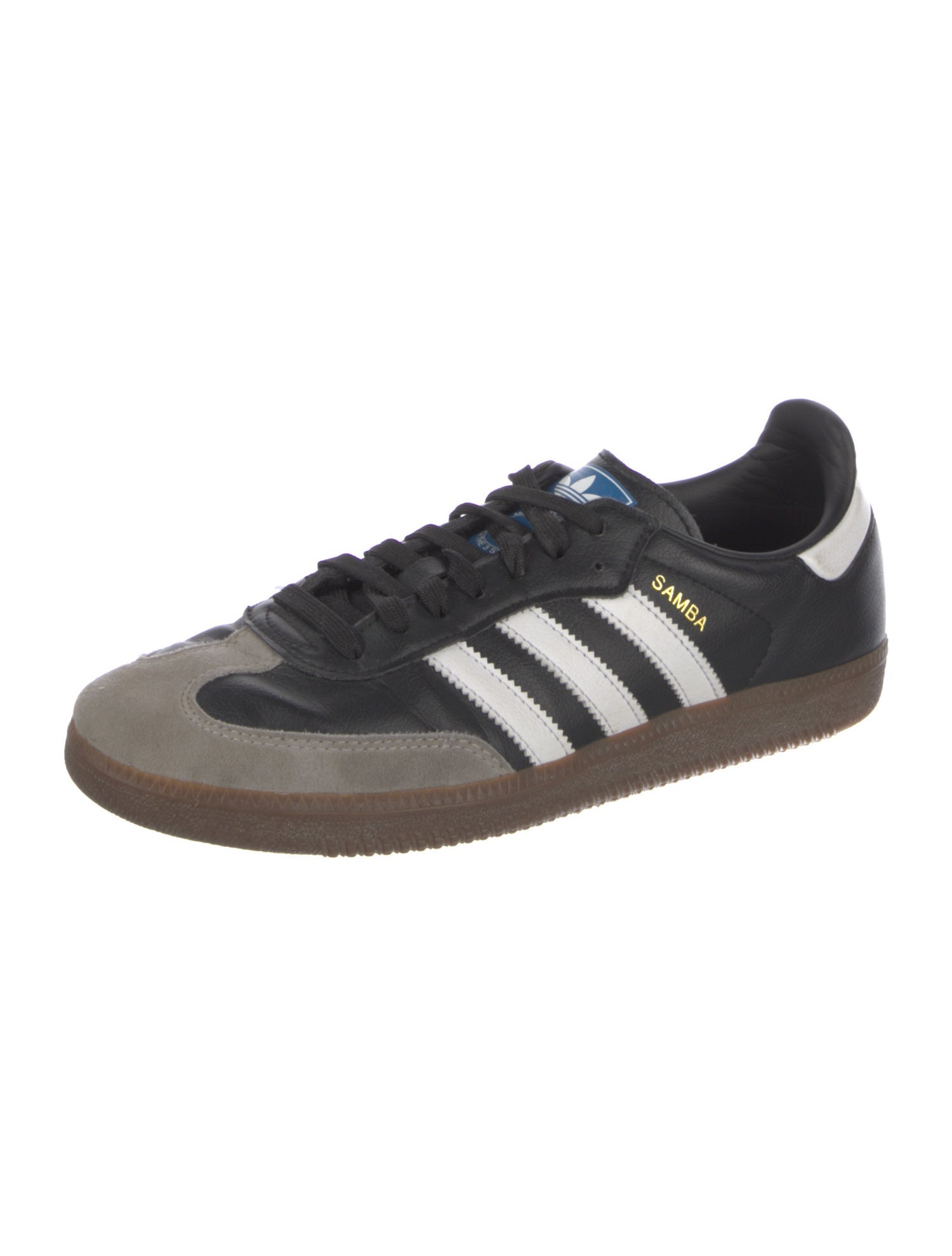 Adidas Leather Striped Sneakers