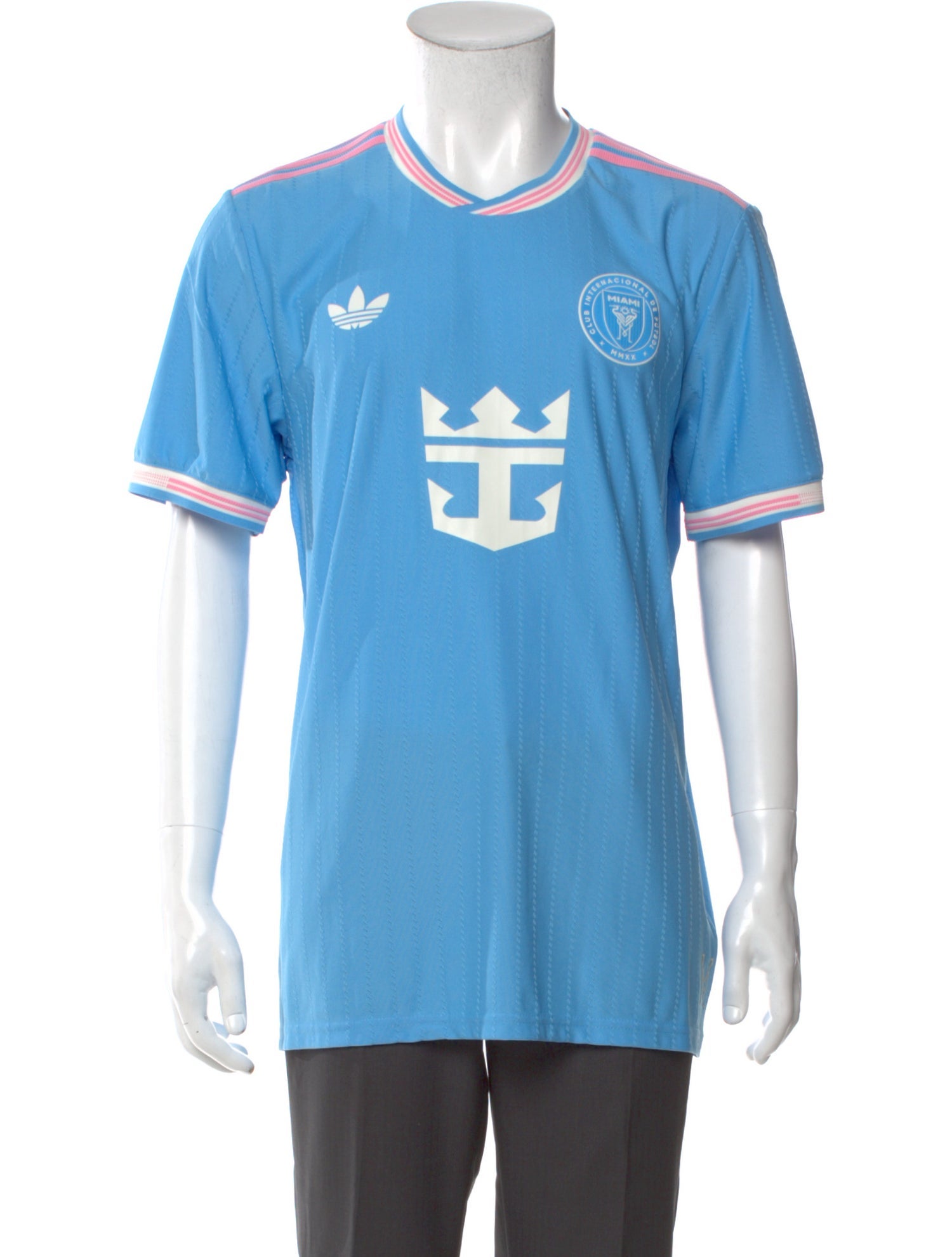 Adidas Graphic Print V-Neck T-Shirt