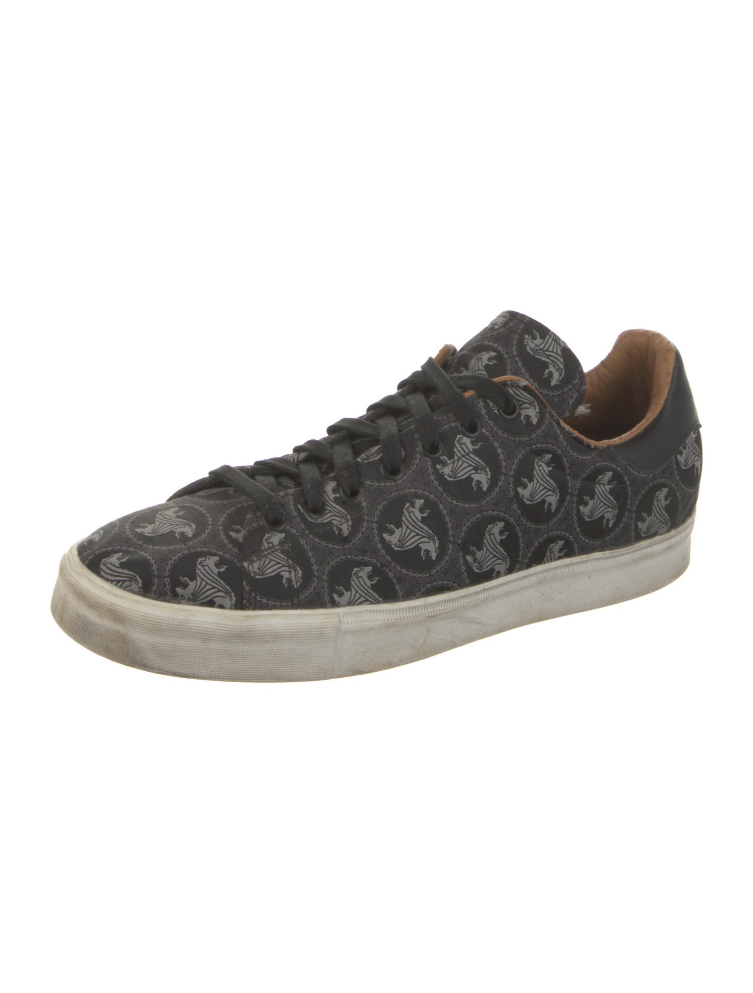 Adidas Leather Printed Sneakers
