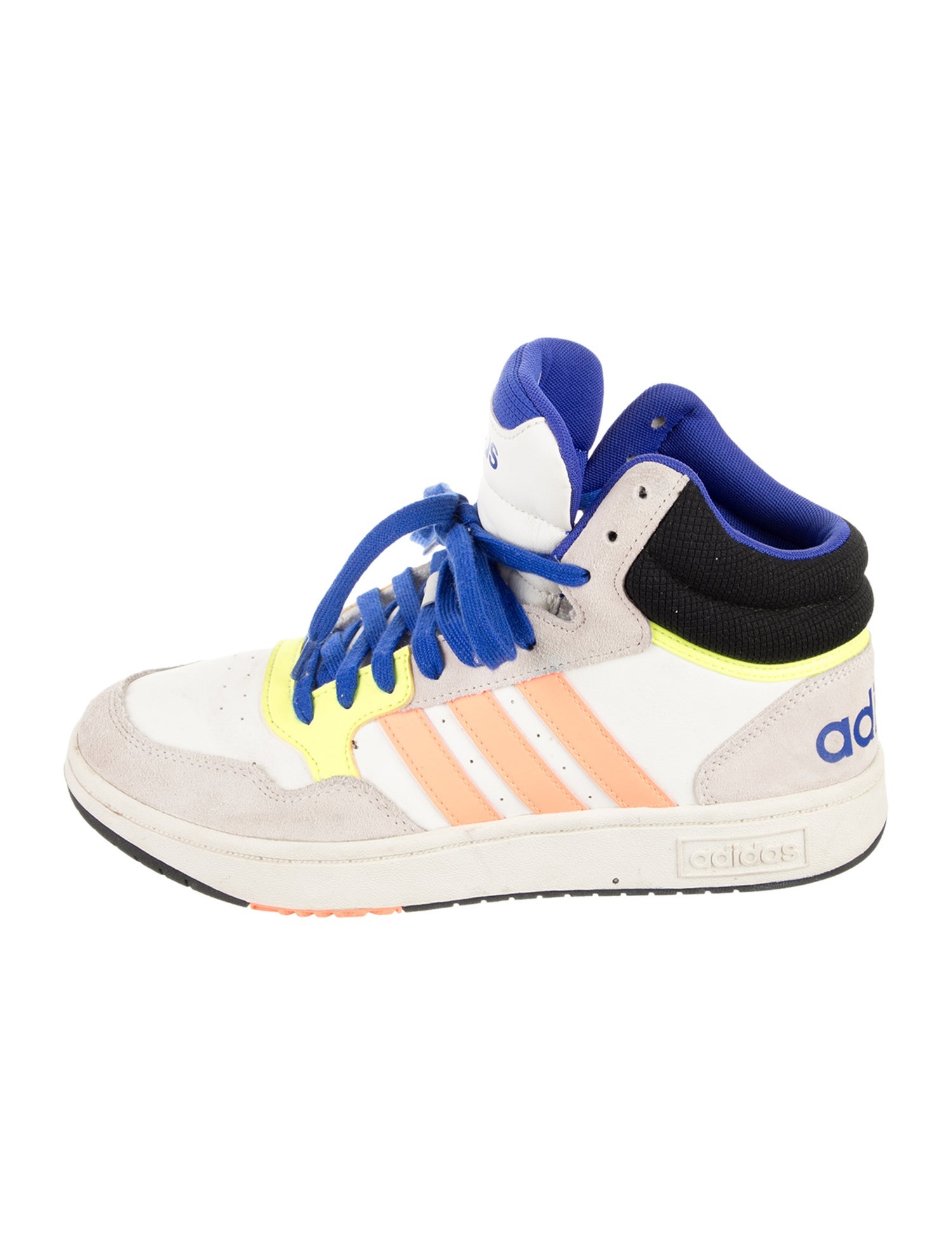Adidas Leather Colorblock Pattern Sneakers