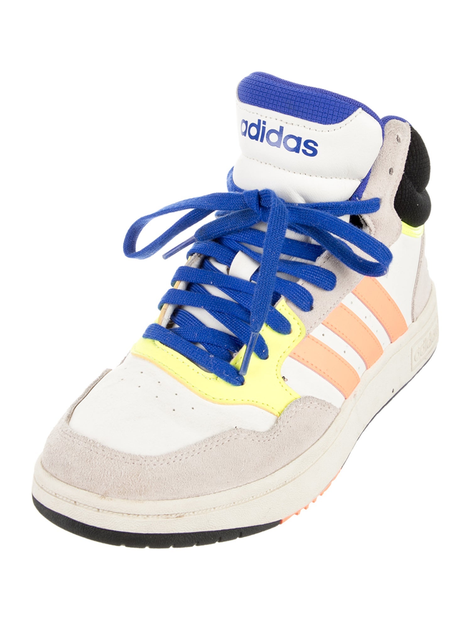 Adidas Leather Colorblock Pattern Sneakers