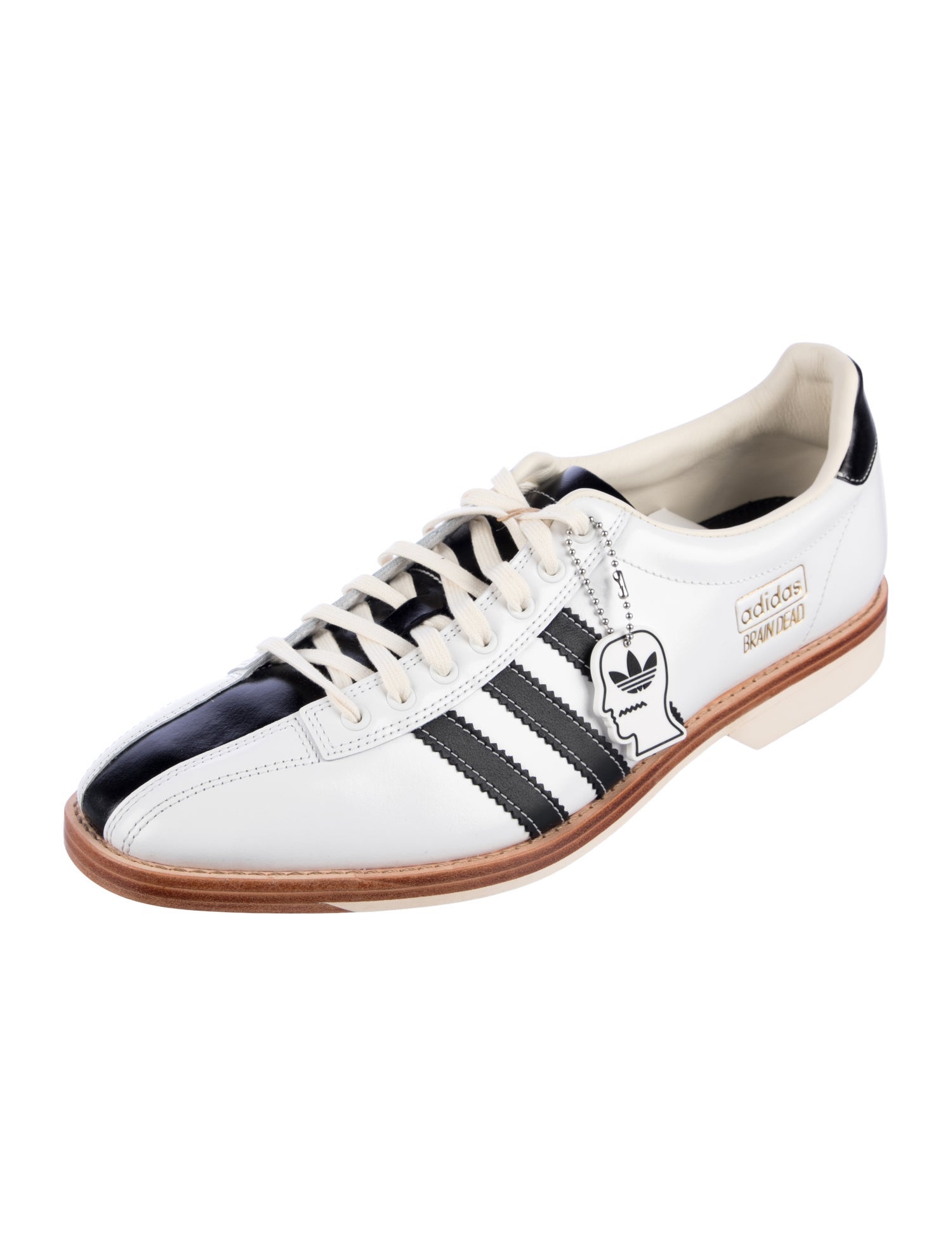 Adidas Leather Striped Sneakers