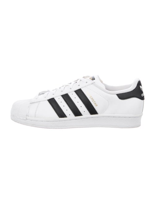 Adidas Leather Striped Sneakers White