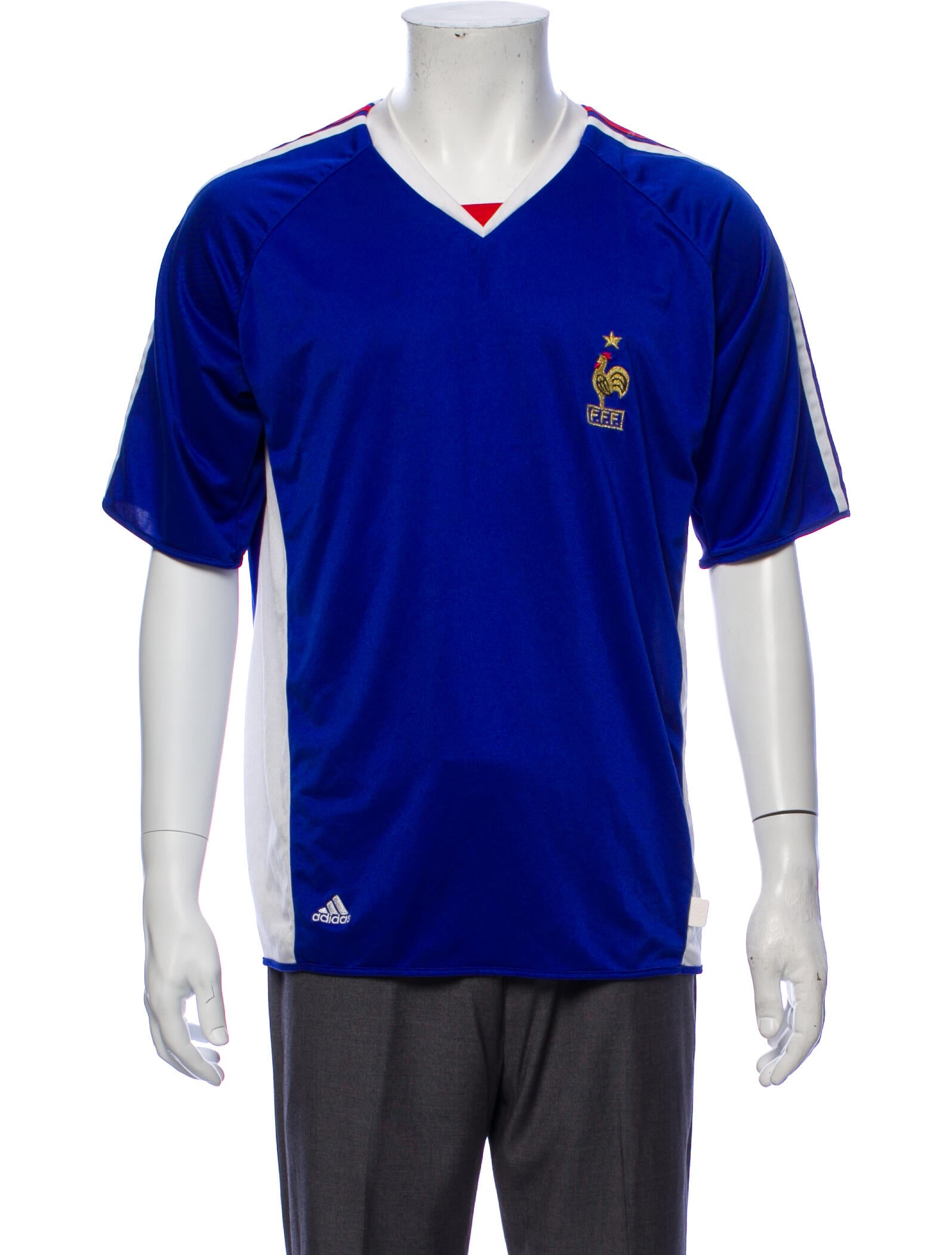 Adidas VNeck TShirt Blue TShirts, Clothing W2ADS35169 The RealReal