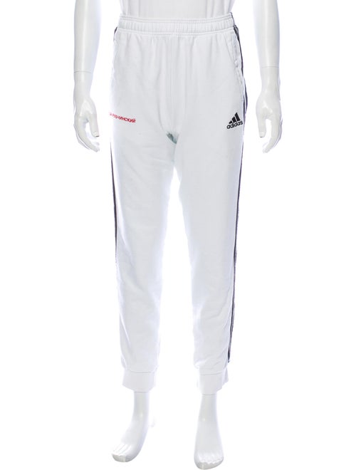Adidas Graphic Print Joggers White