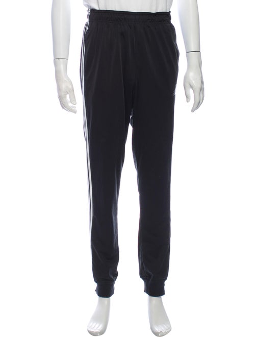 Adidas Striped Athletic Pants Black