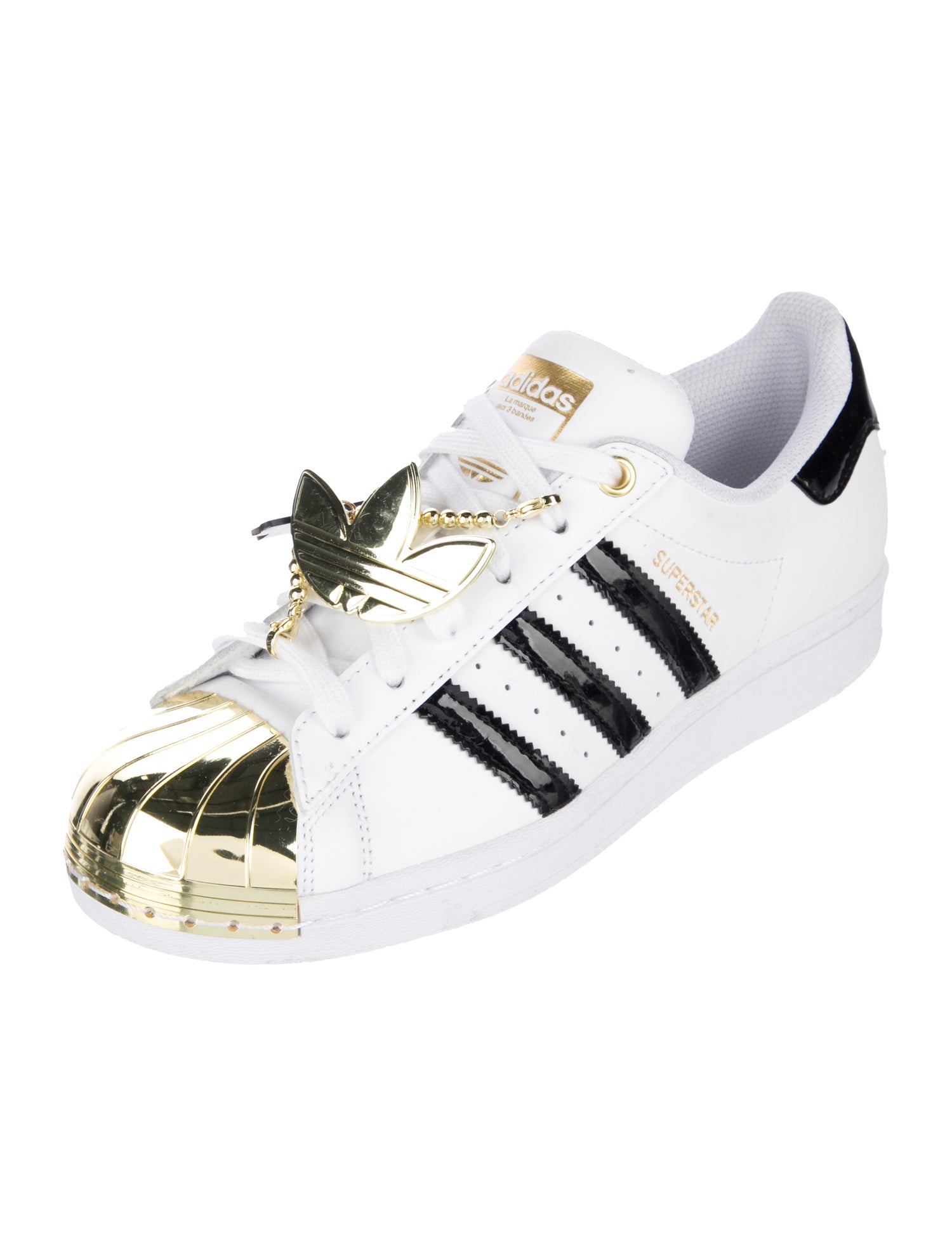 Adidas Leather Striped Sneakers