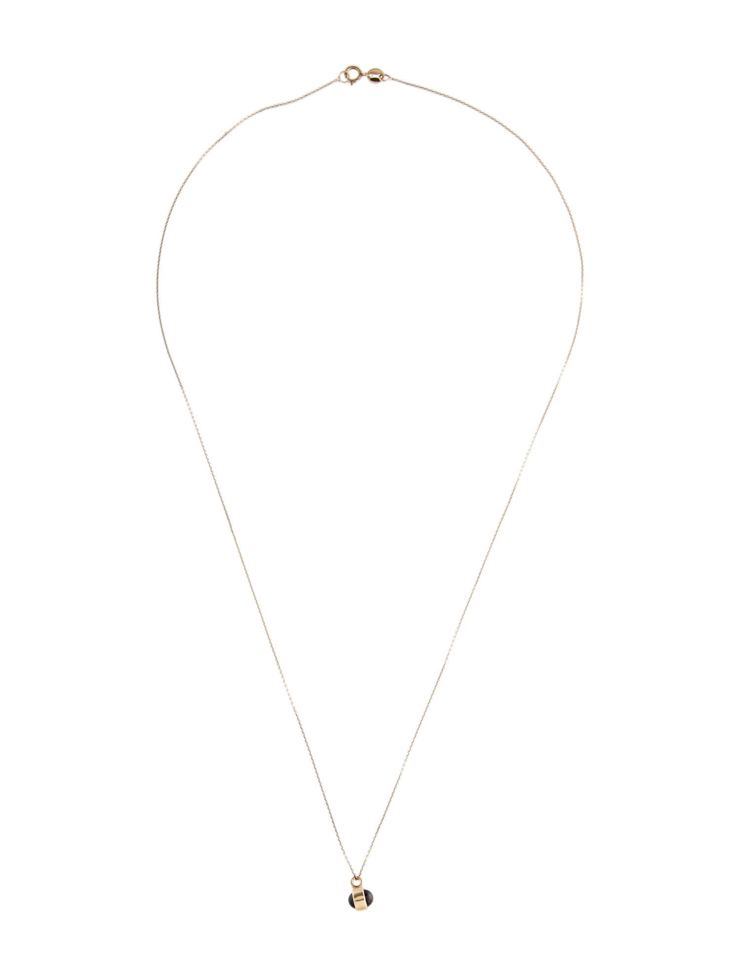 Mociun 14K Garnet Birthstone Necklace