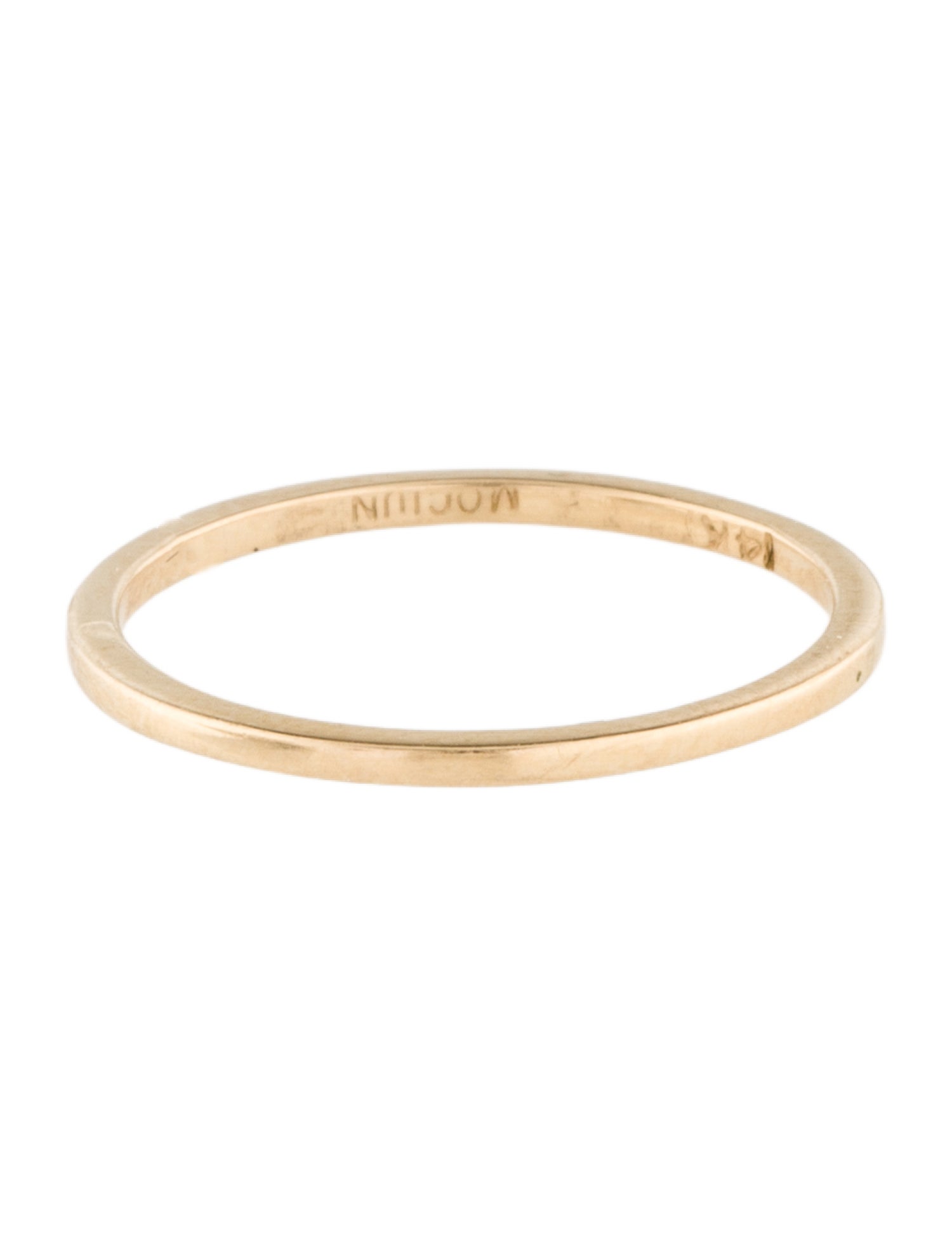 Mociun 14K Square Wire Band