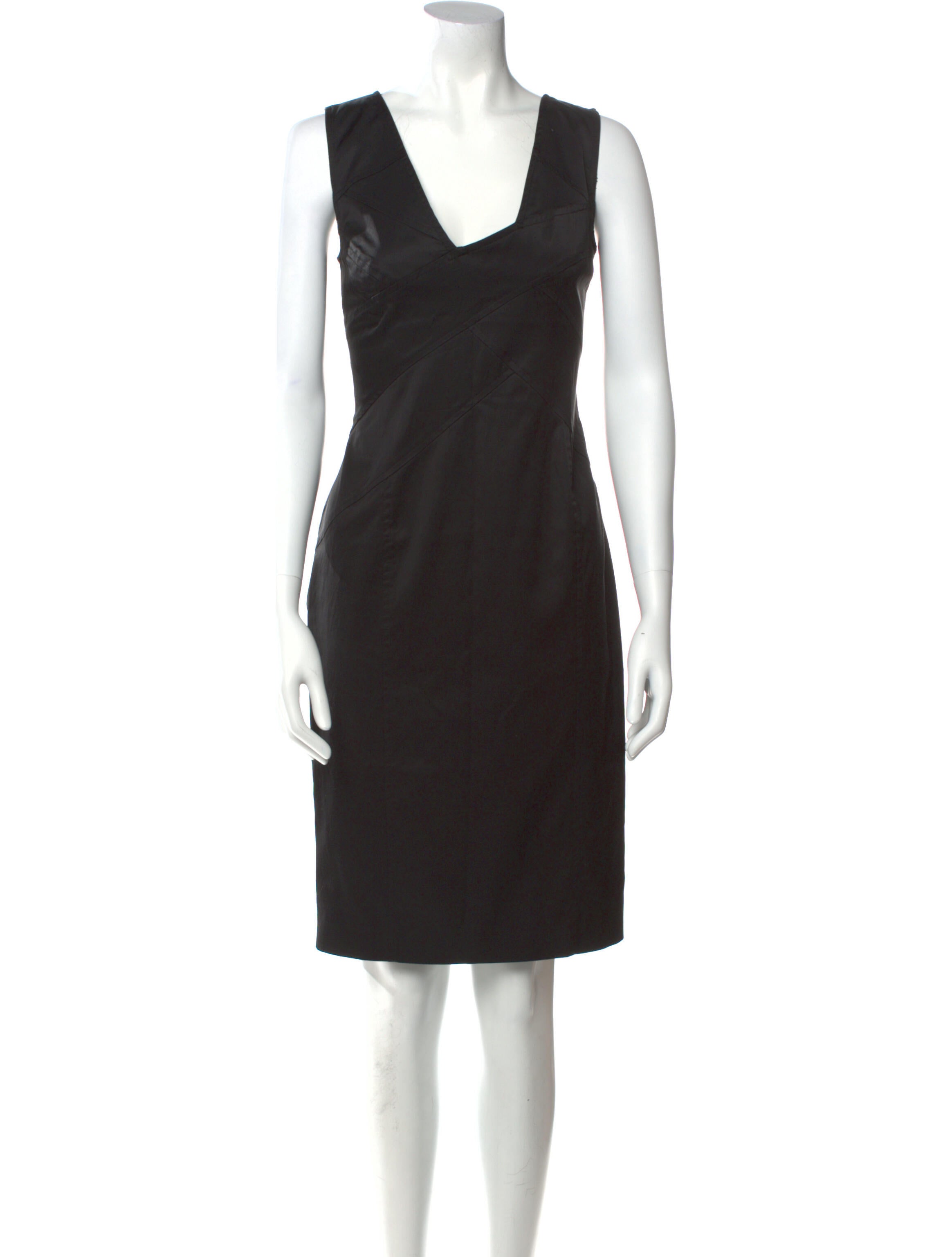 Flavio Castellani V-Neck Knee-Length Dress
