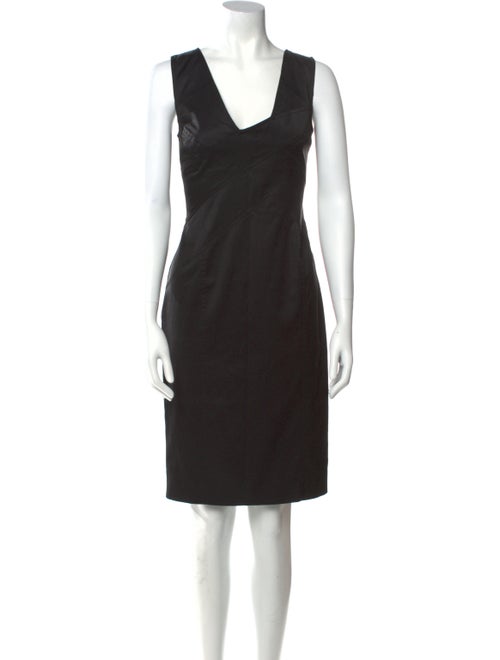 Flavio Castellani V-Neck Knee-Length Dress