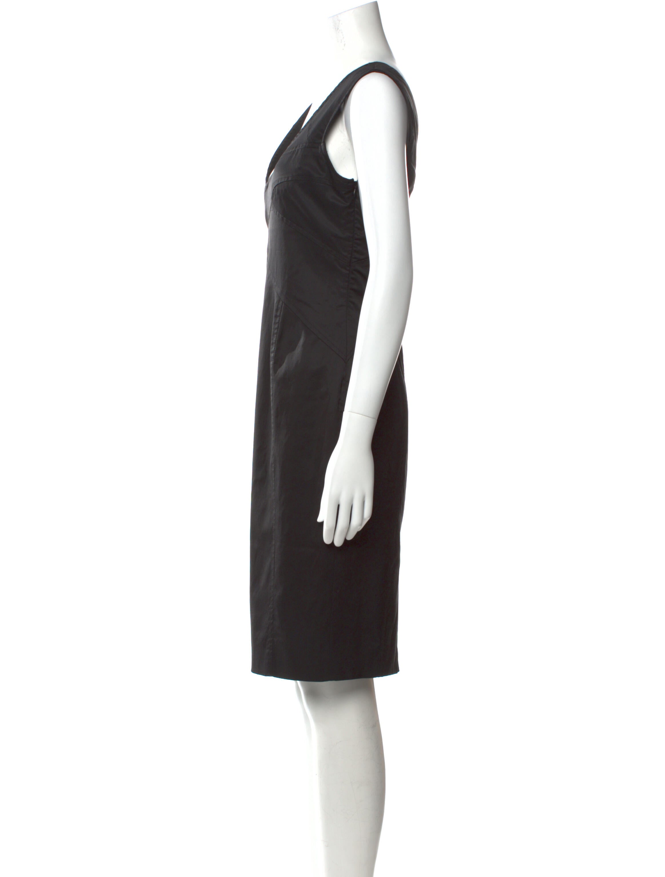 Flavio Castellani V-Neck Knee-Length Dress