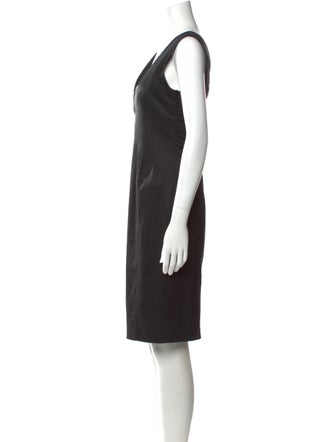 Flavio Castellani V-Neck Knee-Length Dress