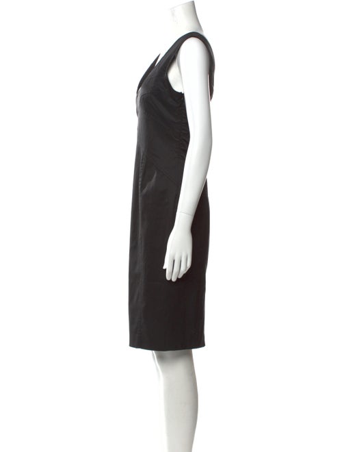 Flavio Castellani V-Neck Knee-Length Dress