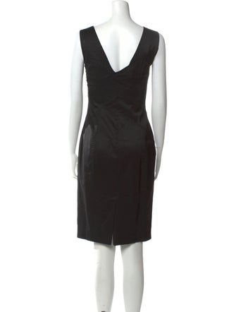 Flavio Castellani V-Neck Knee-Length Dress