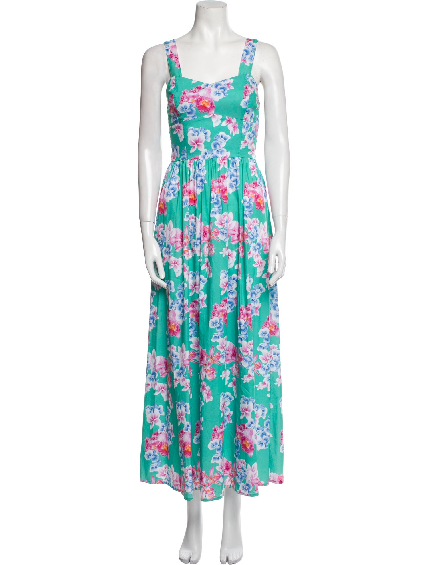 Flavio Castellani Floral Print Long Dress