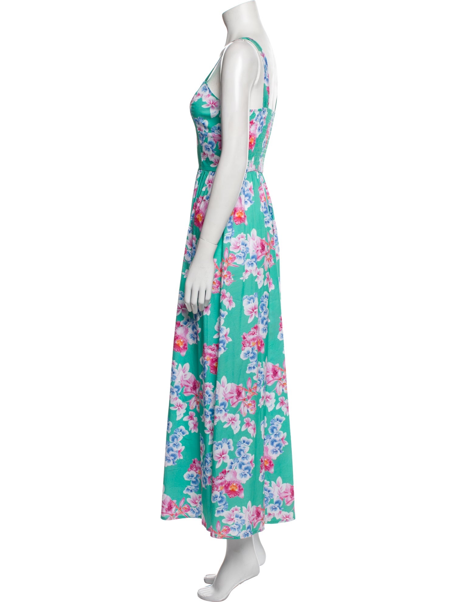 Flavio Castellani Floral Print Long Dress