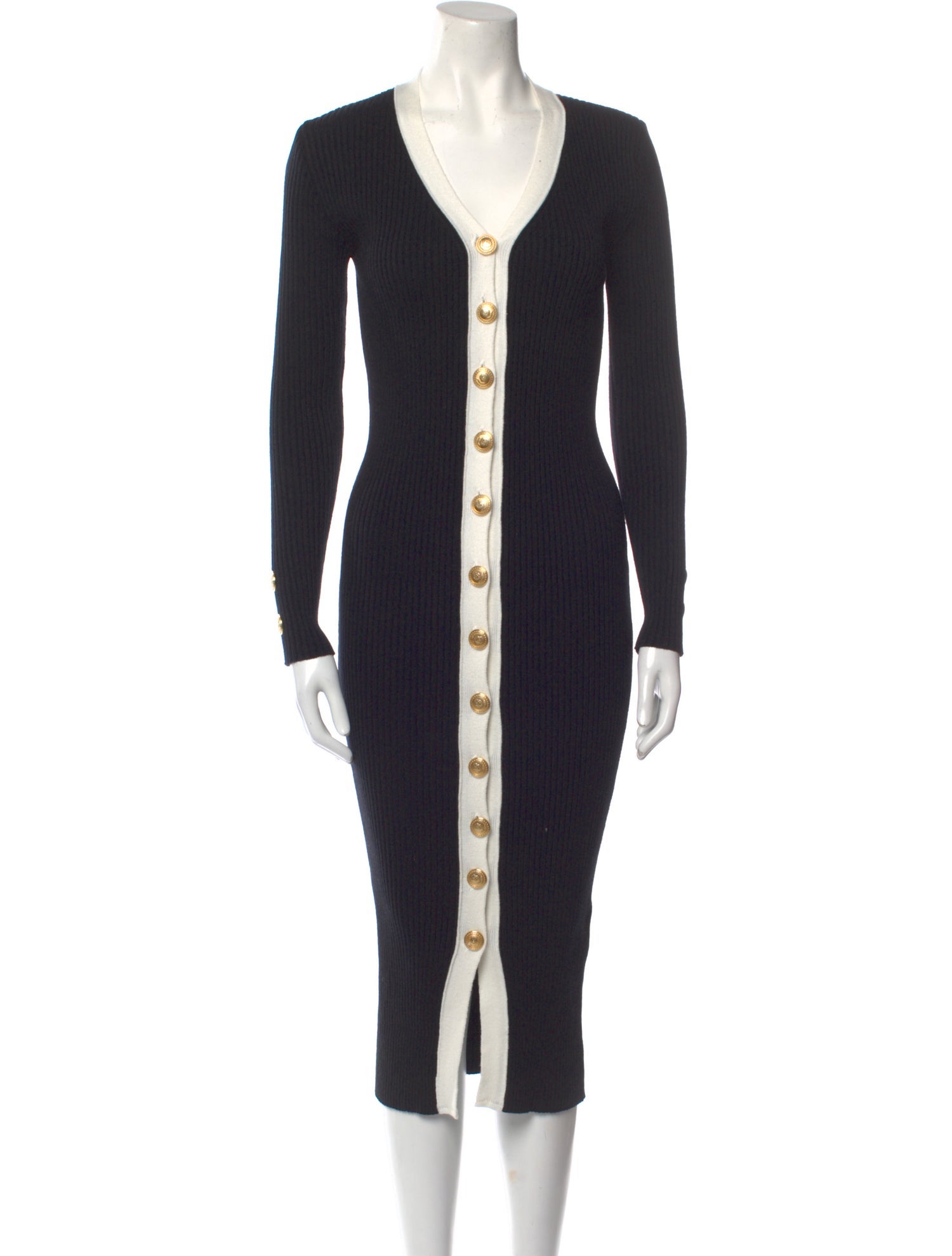 Flavio Castellani V-Neck Midi Length Dress w/ Tags