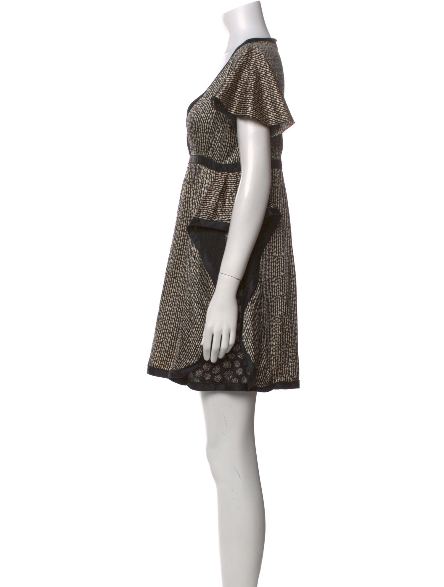 Flavio Castellani Silk Knee-Length Dress