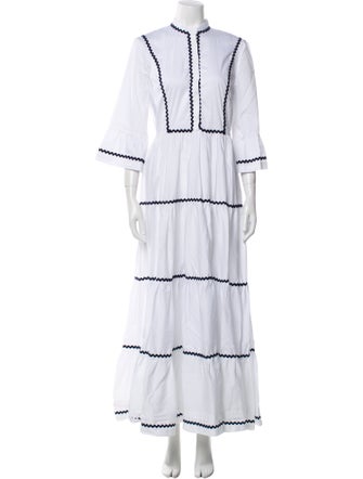 Flavio Castellani V-Neck Long Dress