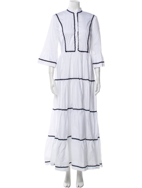 Flavio Castellani V-Neck Long Dress