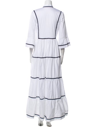 Flavio Castellani V-Neck Long Dress