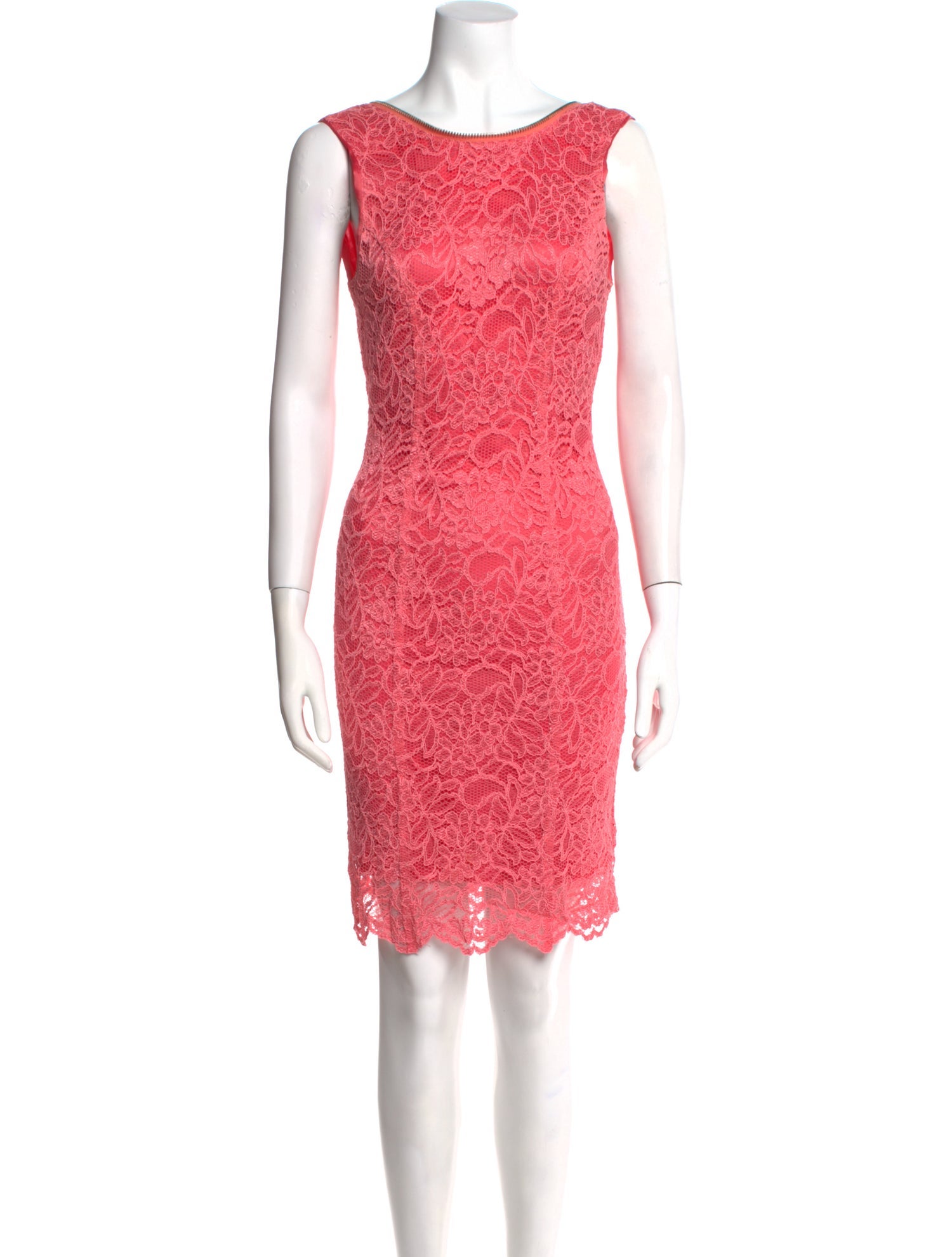 Flavio Castellani Lace Pattern Knee-Length Dress