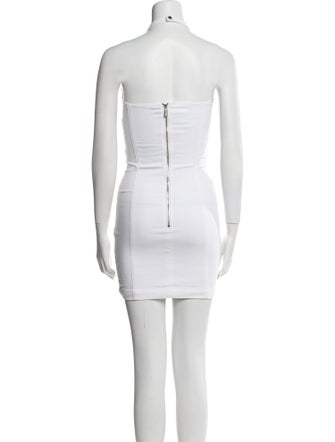 Flavio Castellani Mock Neck Mini Dress