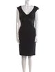 Flavio Castellani V-Neck Knee-Length Dress