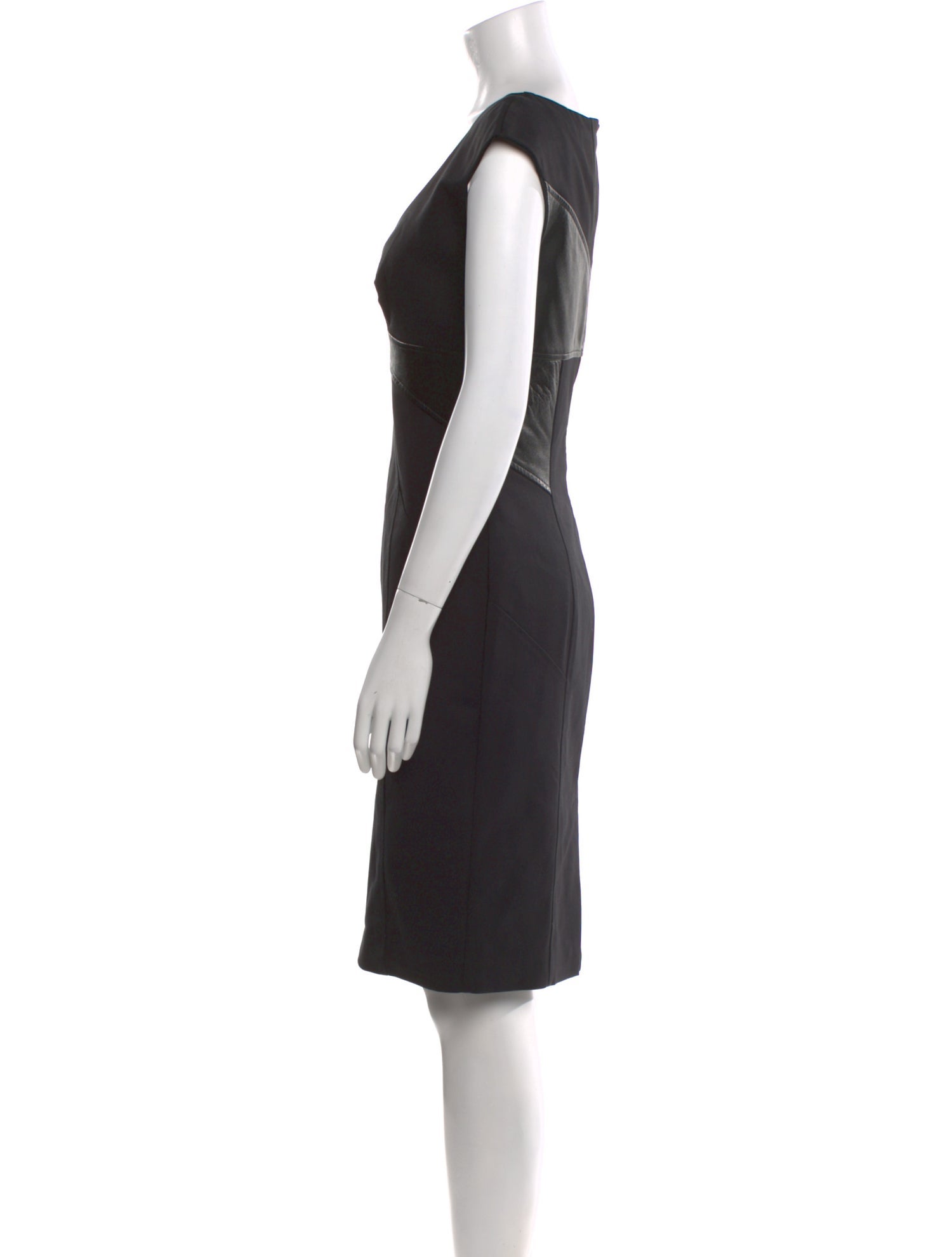 Flavio Castellani V-Neck Knee-Length Dress