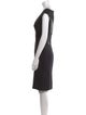 Flavio Castellani V-Neck Knee-Length Dress