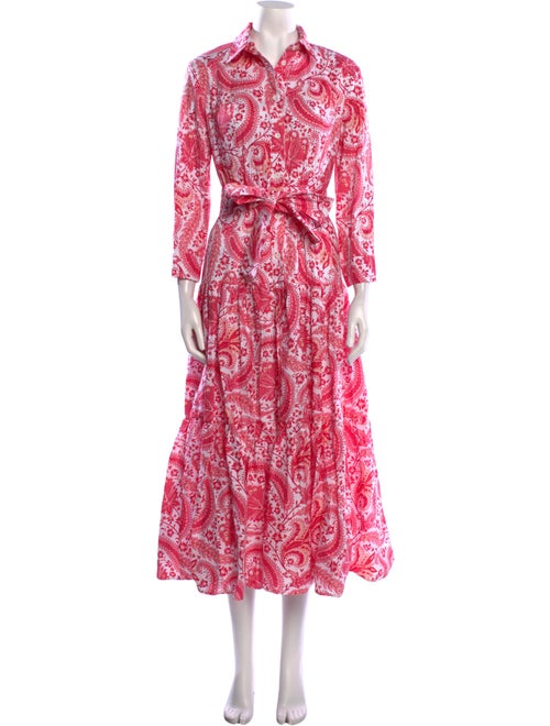 Flavio Castellani Paisley Print Midi Length Dress