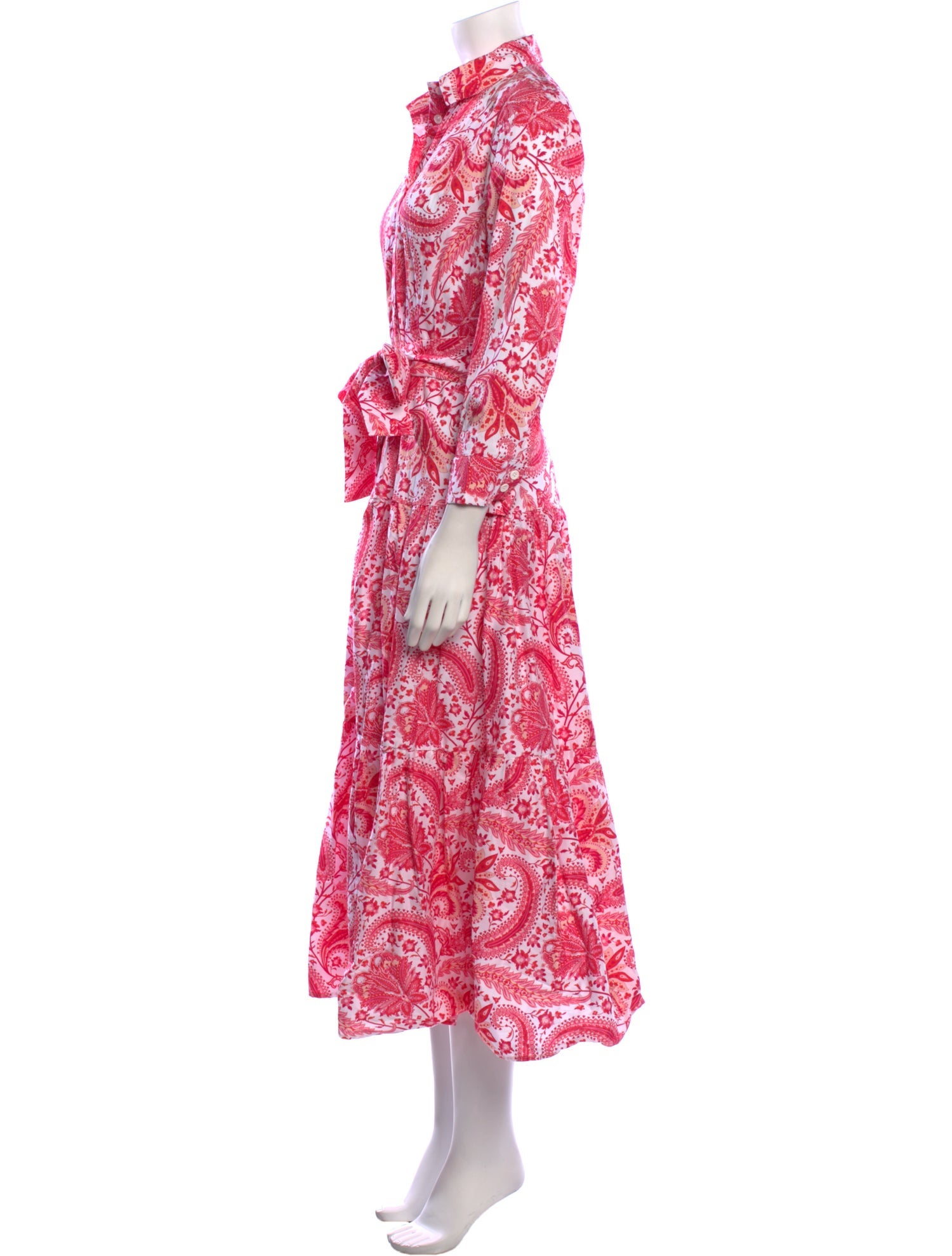 Flavio Castellani Paisley Print Midi Length Dress