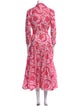 Flavio Castellani Paisley Print Midi Length Dress