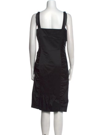 Flavio Castellani Square Neckline Knee-Length Dress