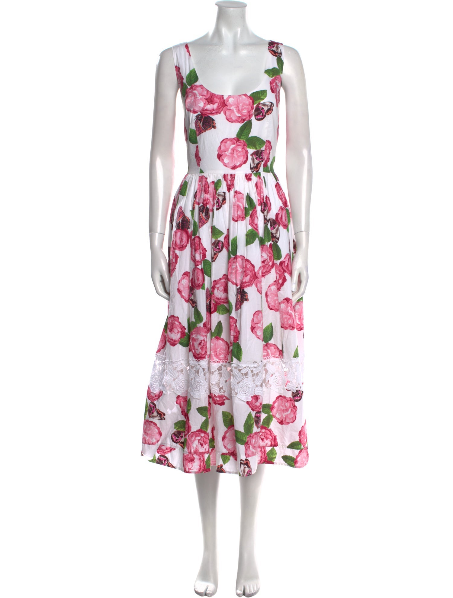 Flavio Castellani Floral Print Long Dress