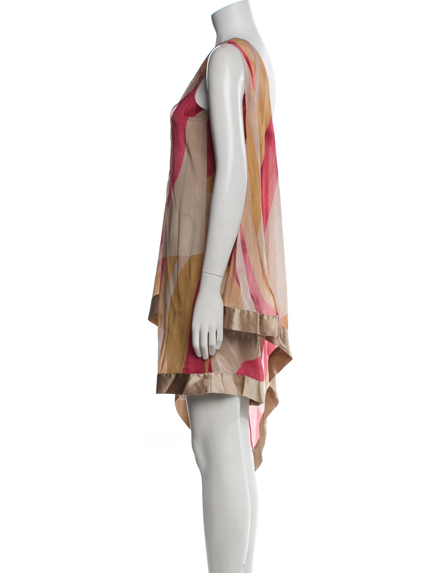 Flavio Castellani Silk Mini Dress