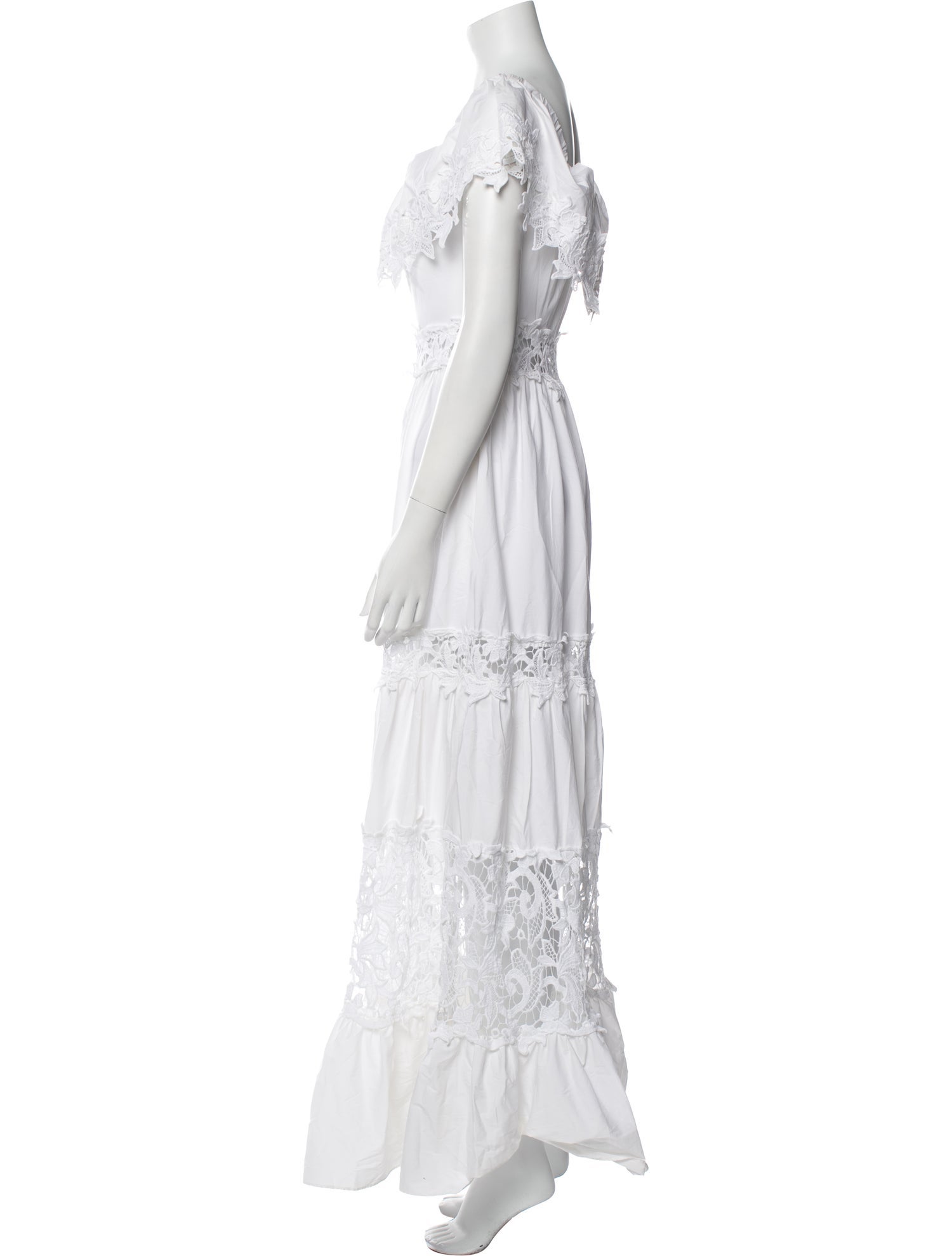 Flavio Castellani Off-The-Shoulder Long Dress