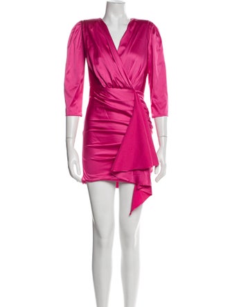 Flavio Castellani V-Neck Mini Dress