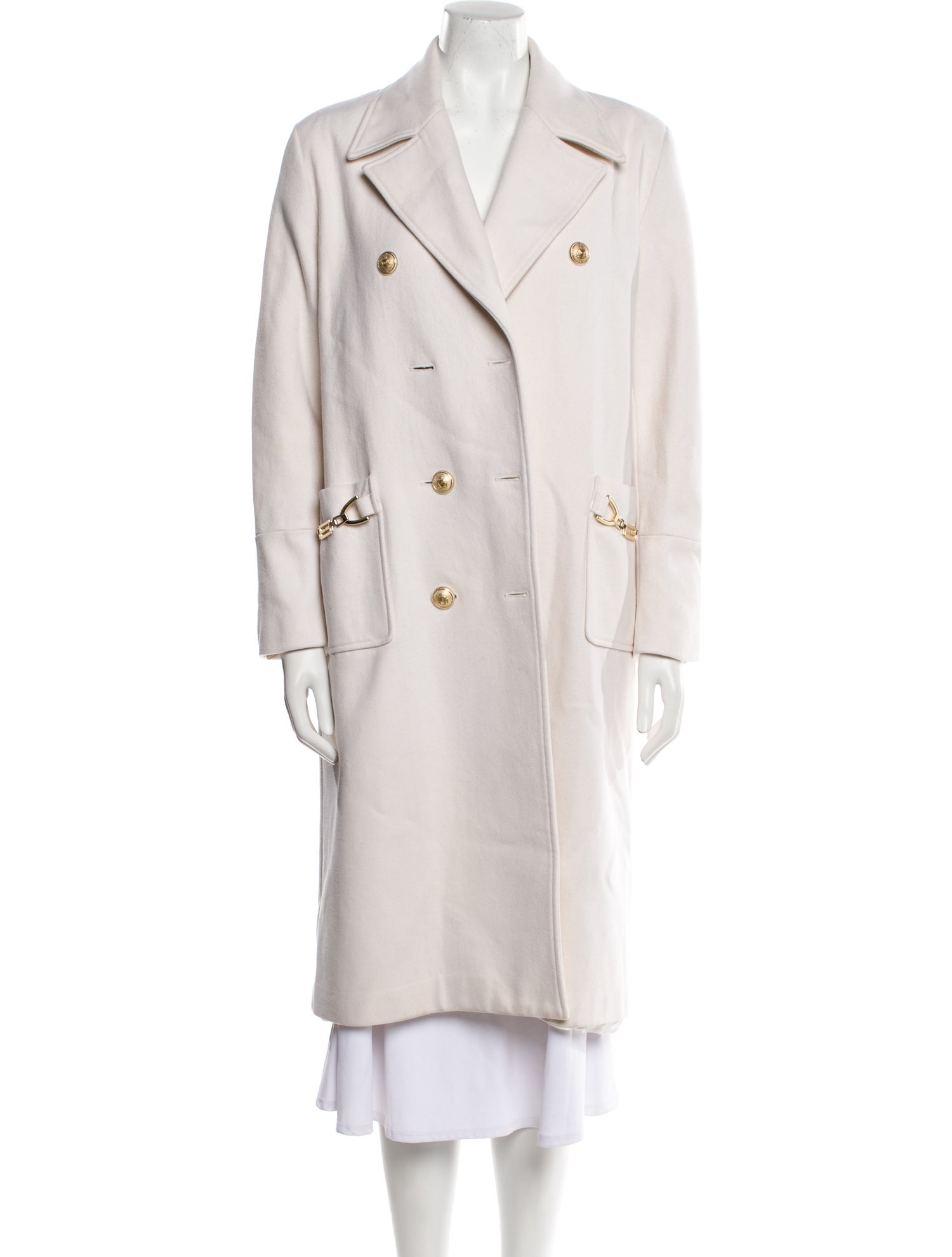 Flavio Castellani Virgin Wool Trench Coat