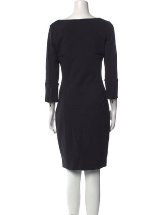 Flavio Castellani Scoop Neck Knee-Length Dress