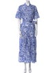 Flavio Castellani Floral Print Long Dress